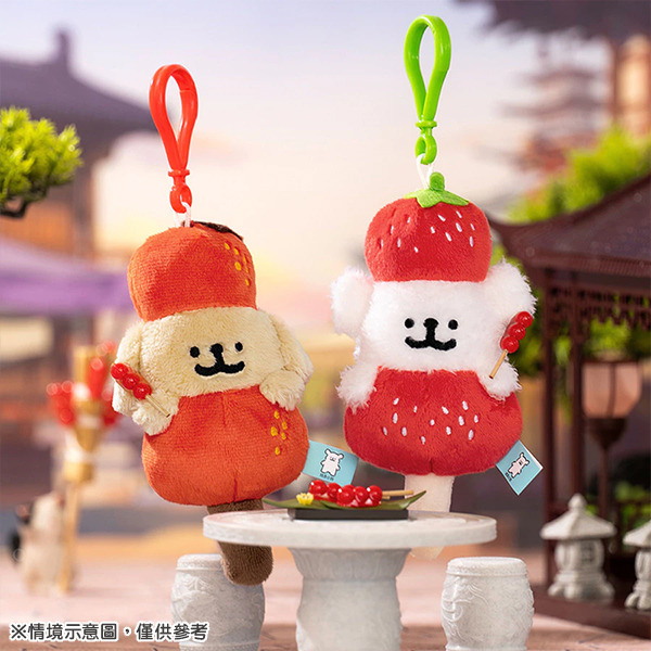 線條小狗造型玩偶吊飾(糖葫蘆串小金毛)