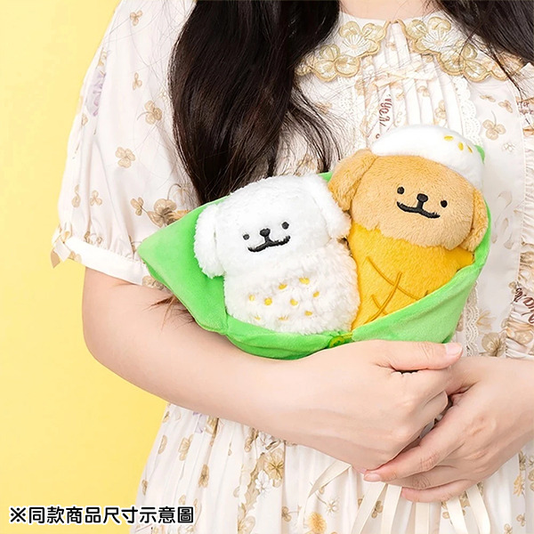 線條小狗絨毛娃娃組(芒果糯米)