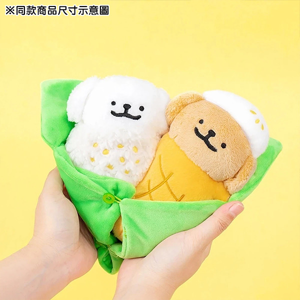 線條小狗絨毛娃娃組(芒果糯米)