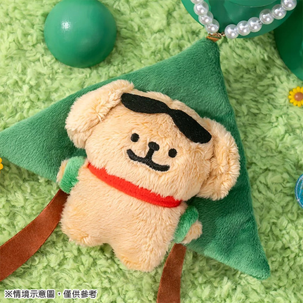 線條小狗造型玩偶吊飾(風箏小金毛)