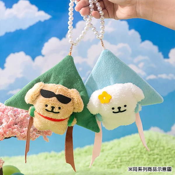 線條小狗造型玩偶吊飾(風箏小金毛)