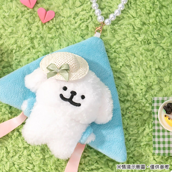 線條小狗造型玩偶吊飾(風箏小白)