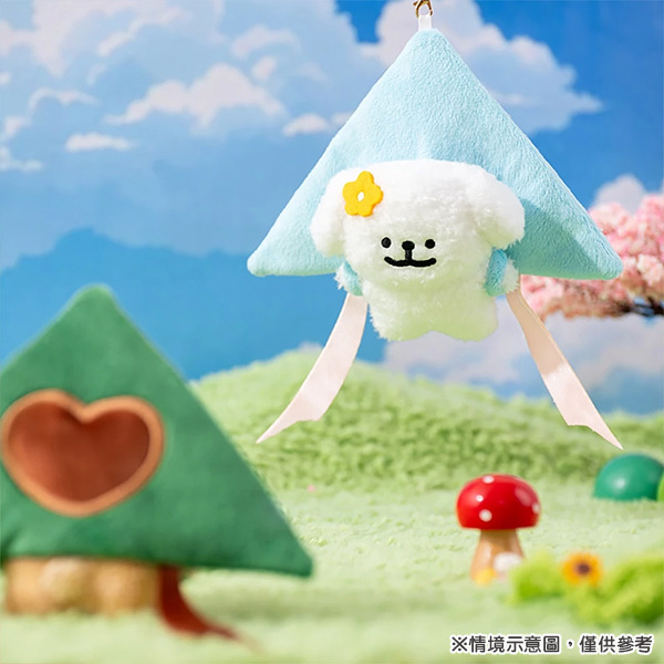 線條小狗造型玩偶吊飾(風箏小白)