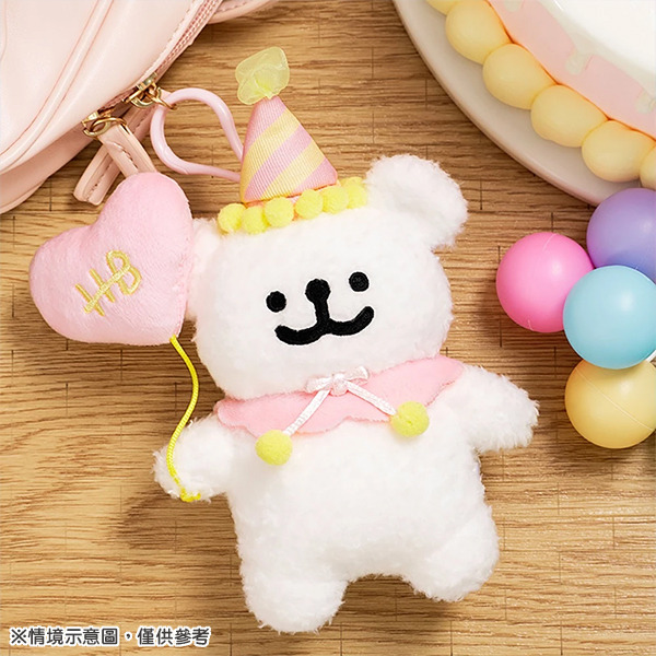 線條小狗造型玩偶吊飾(生日小白)