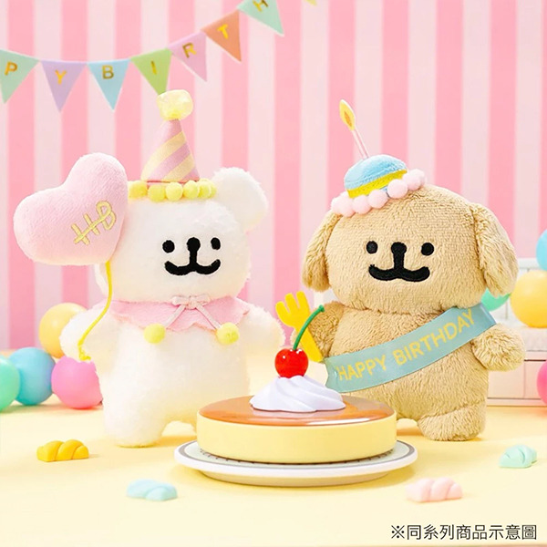 線條小狗造型玩偶吊飾(生日小白)