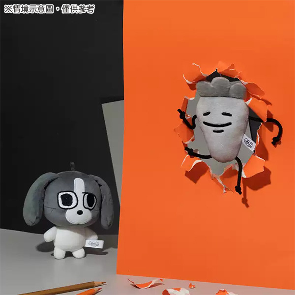 暹羅厘普造型玩偶吊飾(灰色週一-田中)