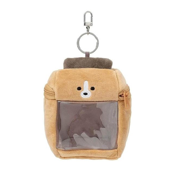 暹羅厘普絨毛造型透明收納包附扣環/娃包(多棟)