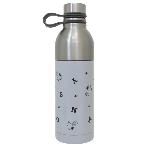SNOOPY兩用不鏽鋼保冷隨手瓶-500ml(英文字母)