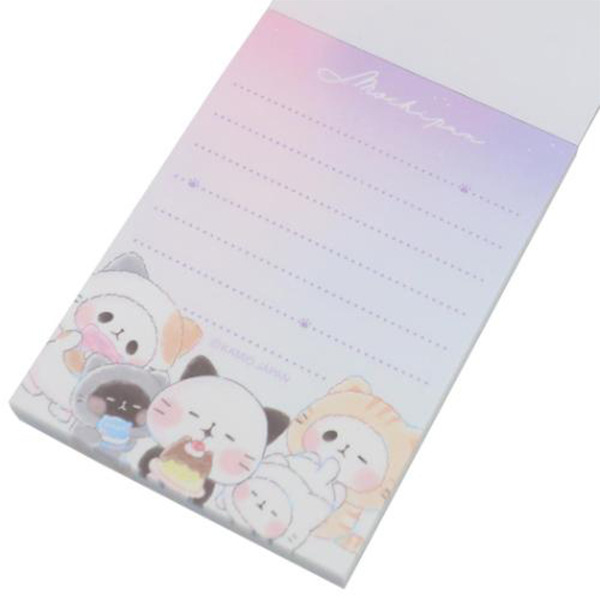 麻糬貓熊日製迷你便條本(萌貓裝扮)