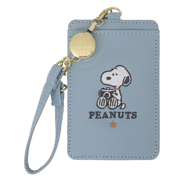 SNOOPY伸縮拉繩票卡夾(HAVE A NICE TRIP)