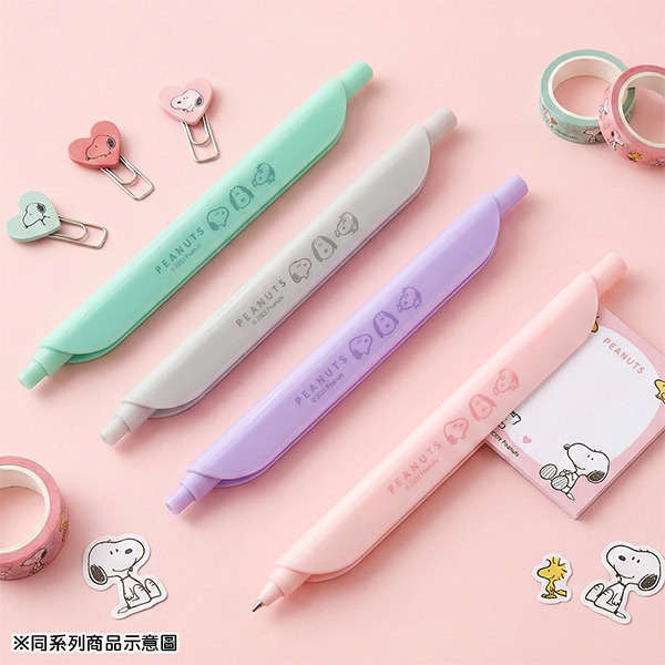 SNOOPY中性筆附夾(粉色)