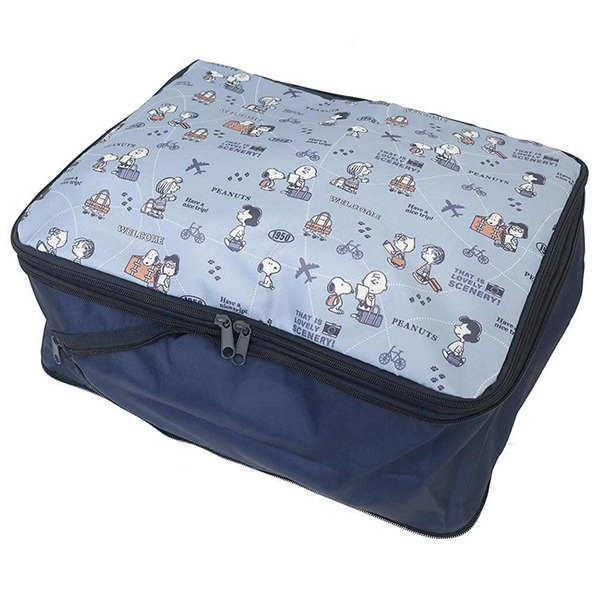 SNOOPY旅用衣物壓縮收納袋L(HAVE A NICE TRIP)