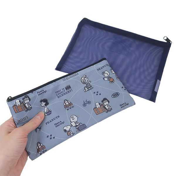 SNOOPY扁平收納包組-一組2個入(HAVE A NICE TRIP)