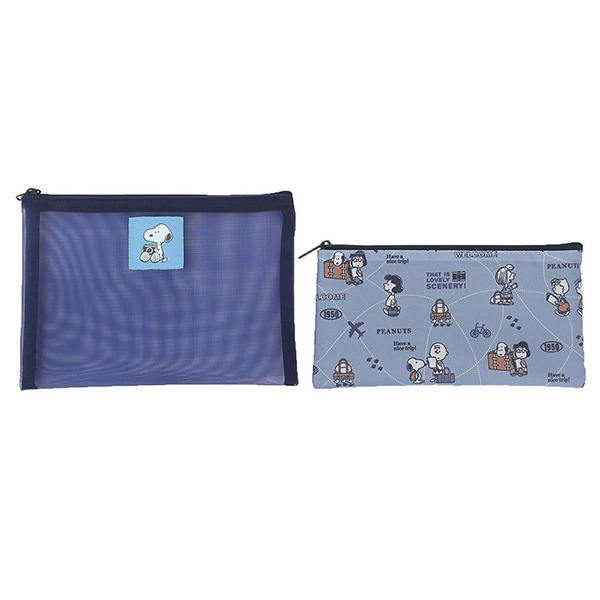 SNOOPY扁平收納包組-一組2個入(HAVE A NICE TRIP)