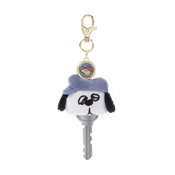 奧拉夫造型絨毛可伸縮鑰匙圈(大臉)