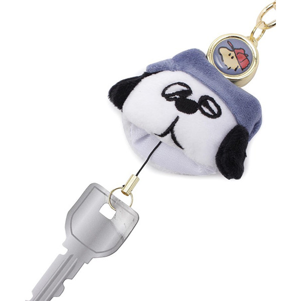 奧拉夫造型絨毛可伸縮鑰匙圈(大臉)