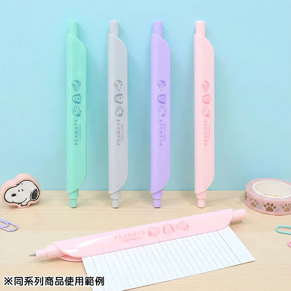 SNOOPY中性筆附夾(灰色)