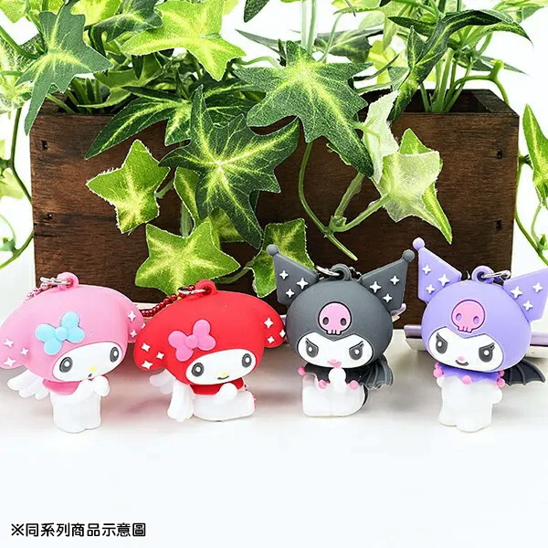 美樂蒂造型迷你吊飾-天使紅(天使&小惡魔)