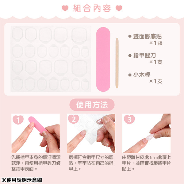 吉伊卡哇造型美甲貼片(小桃)