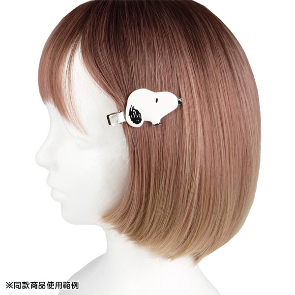 SNOOPY大臉造型髮夾/瀏海固定髮夾組-一組2個入(經典)