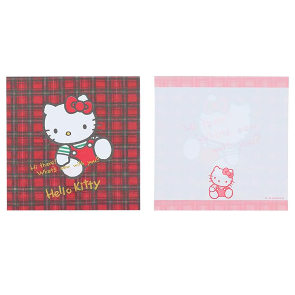 HELLO KITTY日製方形便條本-1988年(50週年紀念)