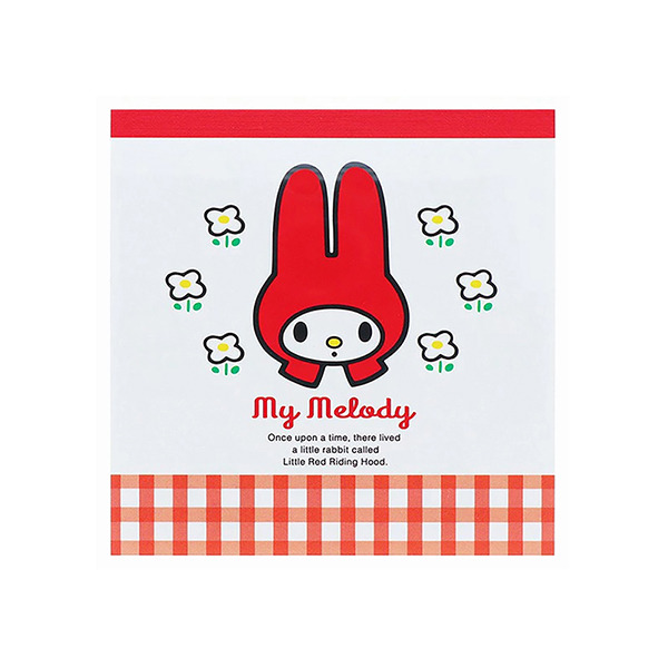 美樂蒂日製方形便條本(50週年紀念-格紋花園)