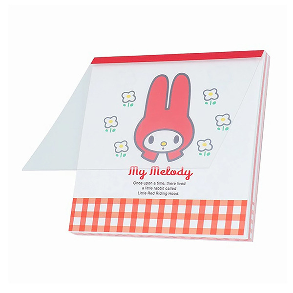 美樂蒂日製方形便條本(50週年紀念-格紋花園)