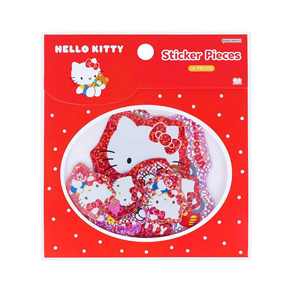 HELLO KITTY閃亮雷射貼紙組-18枚入(50週年紀念-1982年)