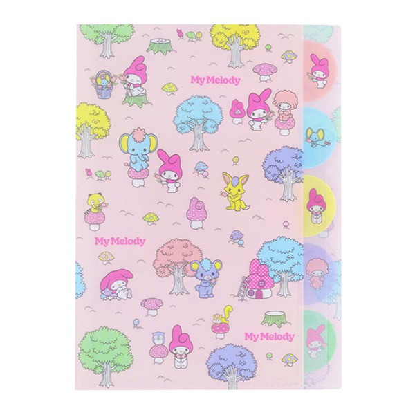 美樂蒂日製A4 5層檔案資料夾(50週年紀念-粉嫩好朋友)