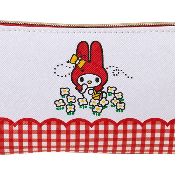 美樂蒂細型筆袋(50週年紀念-格紋花園)