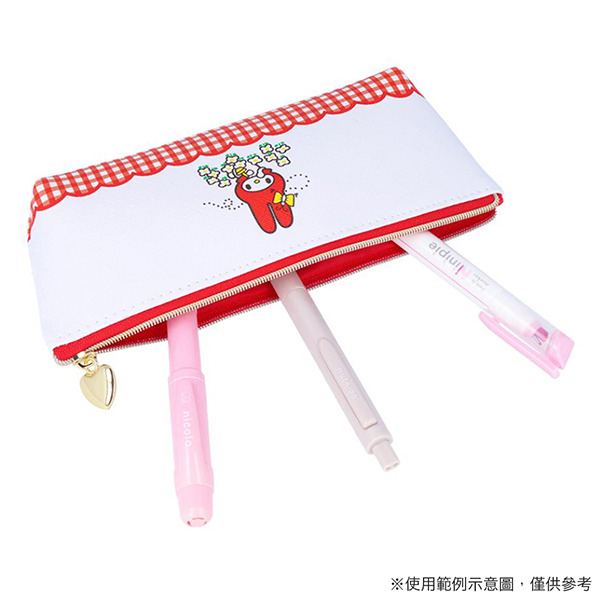 美樂蒂細型筆袋(50週年紀念-格紋花園)