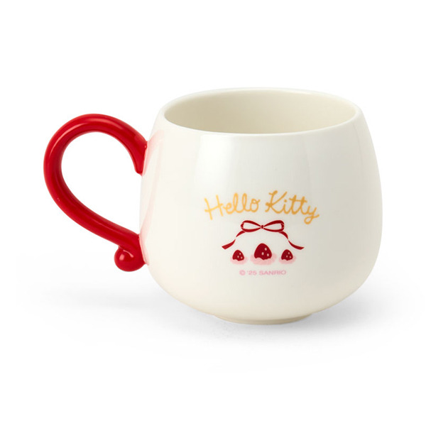 HELLO KITTY造型陶瓷馬克杯附蓋(粉草莓蛋糕)