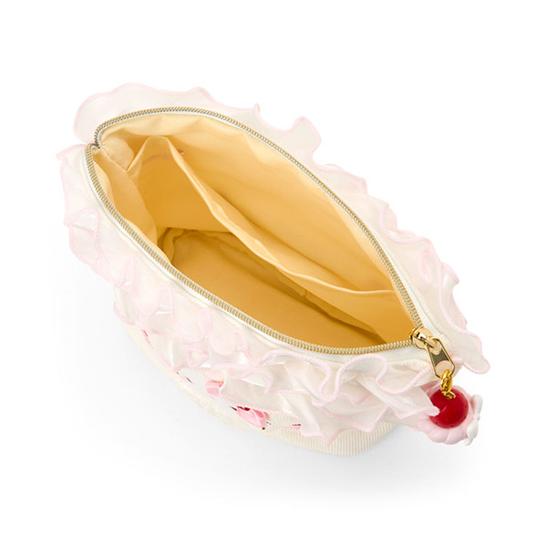 HELLO KITTY燈芯絨化妝包(粉草莓蛋糕)