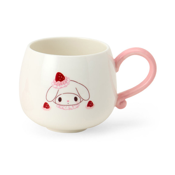 美樂蒂造型陶瓷馬克杯附蓋(粉草莓蛋糕)