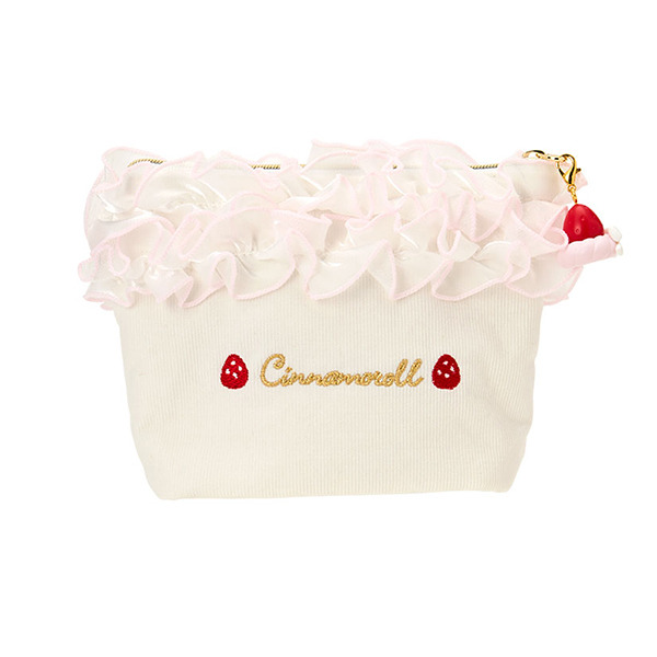 大耳狗燈芯絨化妝包(粉草莓蛋糕)