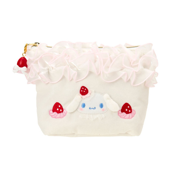 大耳狗燈芯絨化妝包(粉草莓蛋糕)