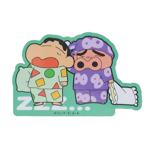 肥嘟嘟左衛門日製防水耐光裝飾貼紙(愛睏哈欠)