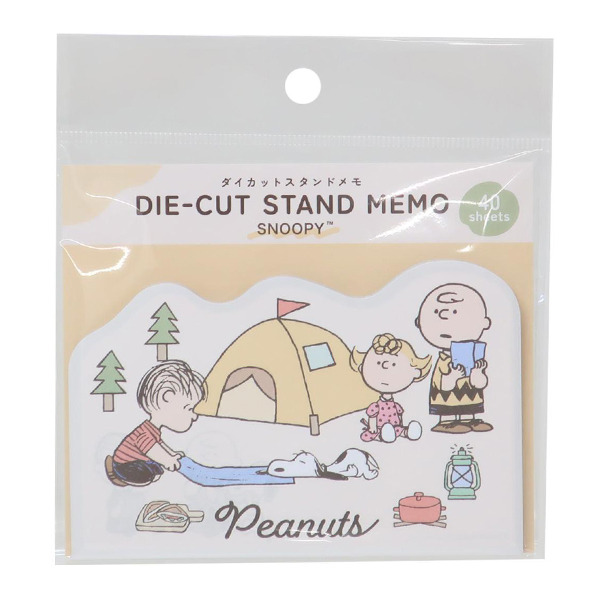 SNOOPY日製可立式便條紙(VINTAGE PEANUTS-營地)