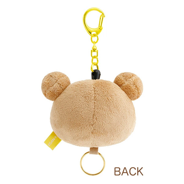 拉拉熊造型絨毛伸縮鑰匙圈(經典大臉)