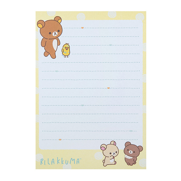 拉拉熊日製A6便條本(與我同在-飽睏日常)