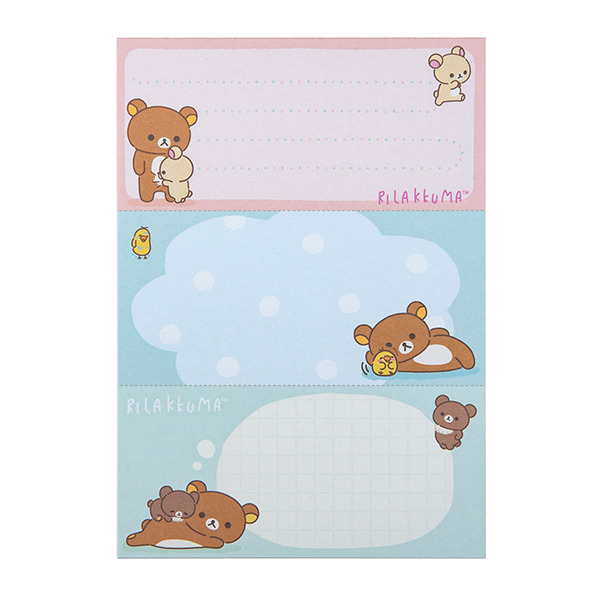 拉拉熊日製A6便條本(與我同在-飽睏日常)