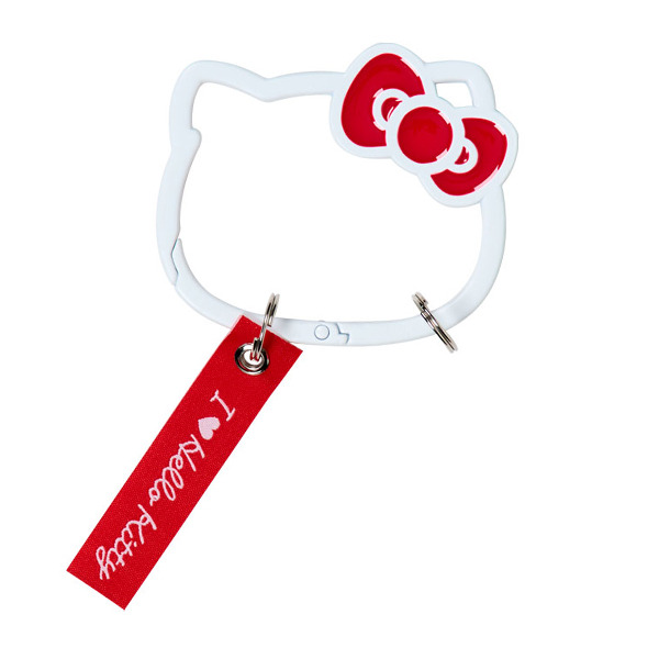 HELLO KITTY大臉造型登山扣環-紅(I Love Hello Kitty)