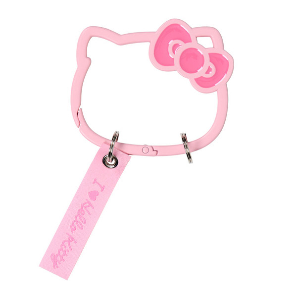 HELLO KITTY大臉造型登山扣環-粉(I Love Hello Kitty)