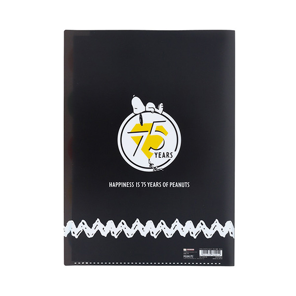 SNOOPY日製A4 5層檔案資料夾(75週年-紀念方塊)