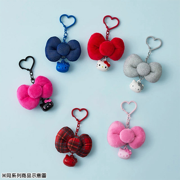 HELLO KITTY蝴蝶結鑰匙圈-粉粉(I Love Hello Kitty)