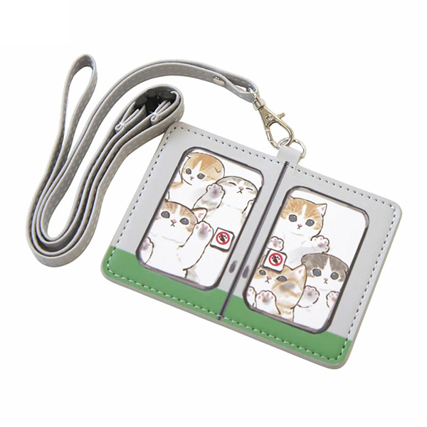 貓福珊迪票卡套/證件套附頸掛帶(滿載電車)