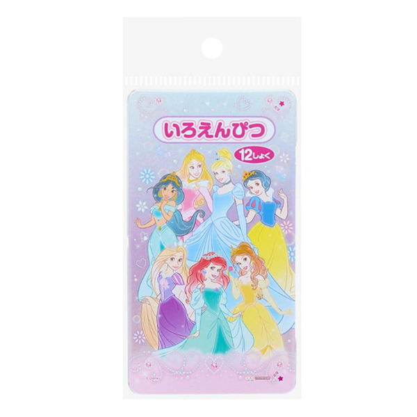 迪士尼公主日製12色色鉛筆組(2025開學季)
