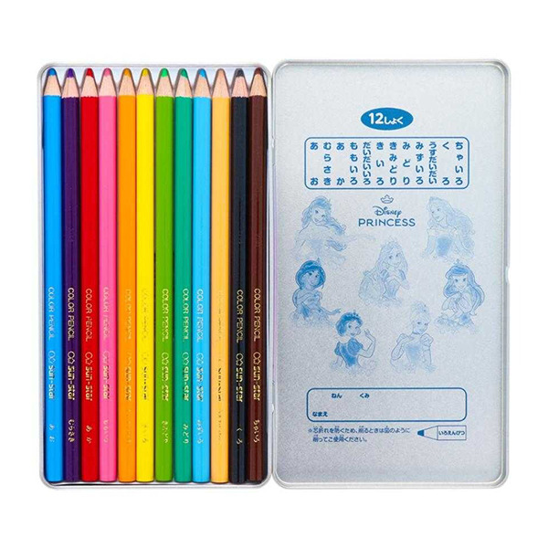 迪士尼公主日製12色色鉛筆組(2025開學季)
