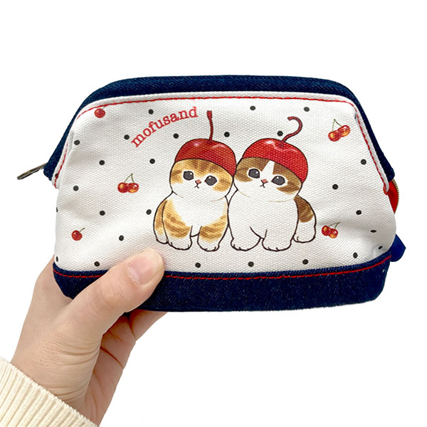 貓福珊迪大開口化妝包(櫻桃貓咪)