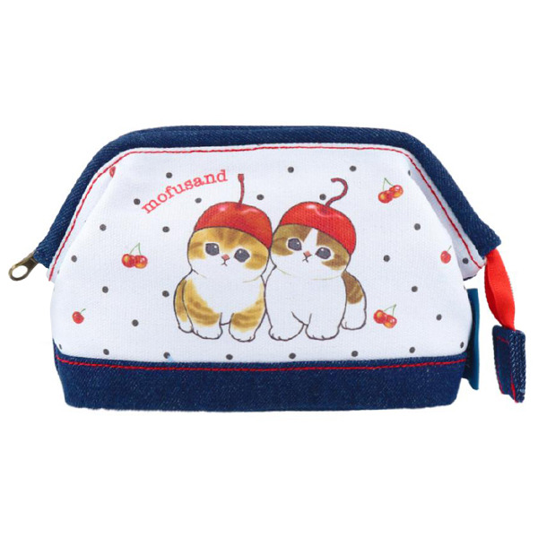 貓福珊迪大開口化妝包(櫻桃貓咪)